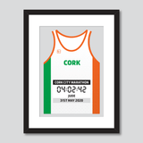 Cork Marathon Ireland flag personal best vest print