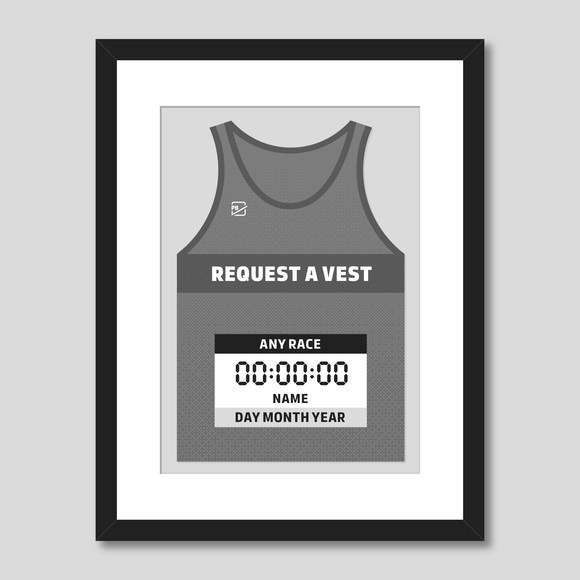 personal best vest personalised print