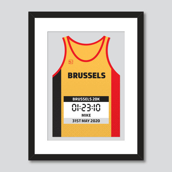 Brussells 20K personal best vest print