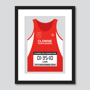 Clowne Road Runners personal best vest print